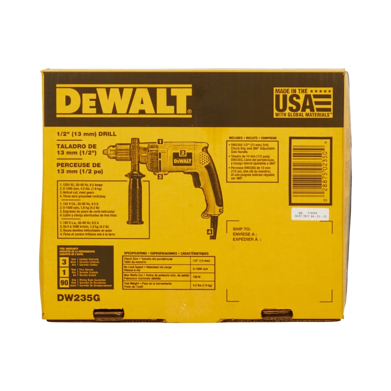 1 2 in Side Handle VSR Drill by DEWALT at Fleet Farm