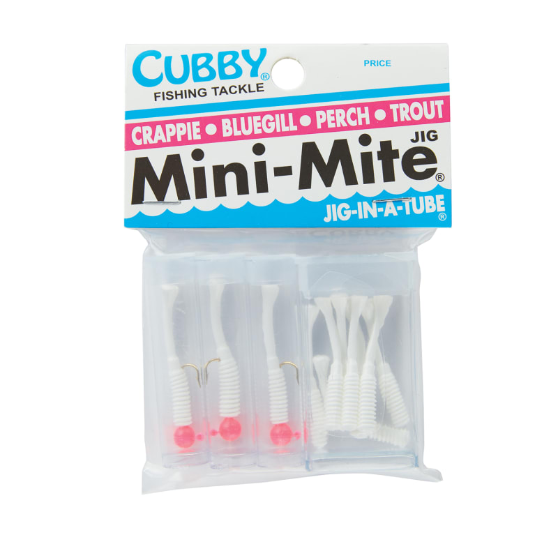 Mini-Mite Jig & Tail Pack - Pink/White by Cubby at Fleet Farm
