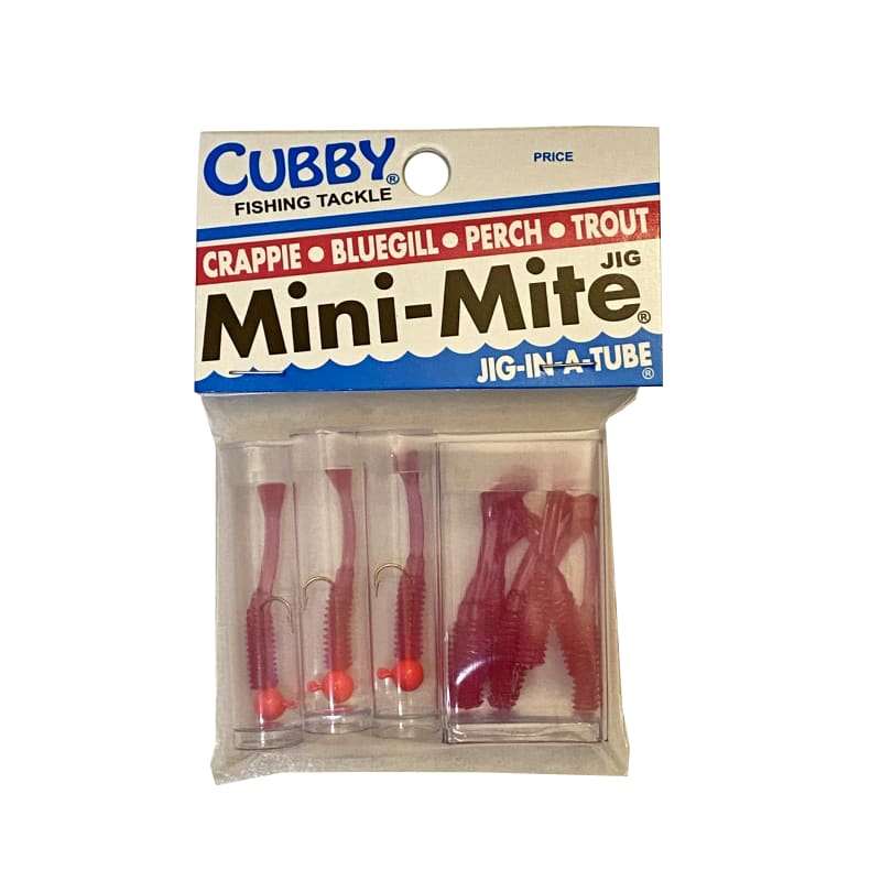 cubby fishing lures Mini Mite Jig From vertical jigging along breaklines to easing it through current seams and deep holes Cubby 5003 Mini Mite, Pink/White,