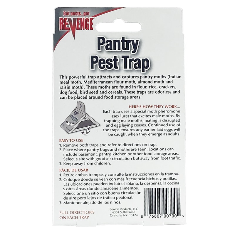 Black Flag Pantry Pest Traps - 8 Total(4 Packages with 2 Traps Each)