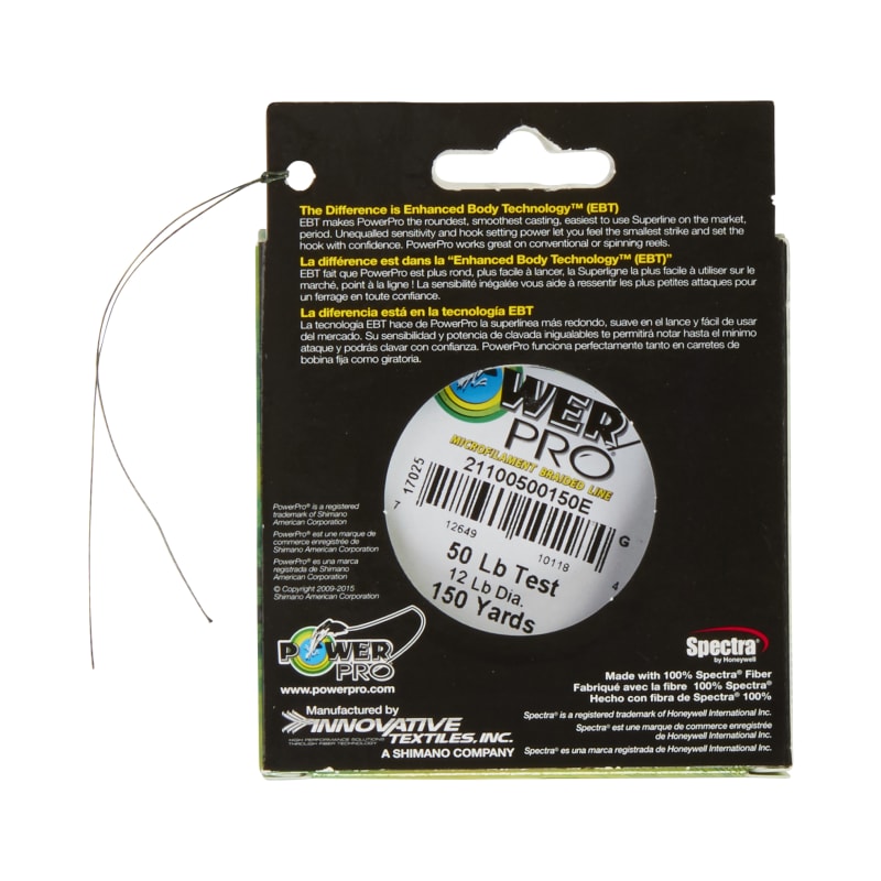 Power Pro Line 150 Yards Green 20lb