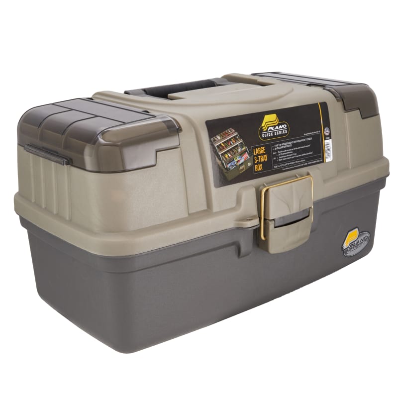 Guide Series Graphite/Sandstone Drawer Tackle Box by Plano at