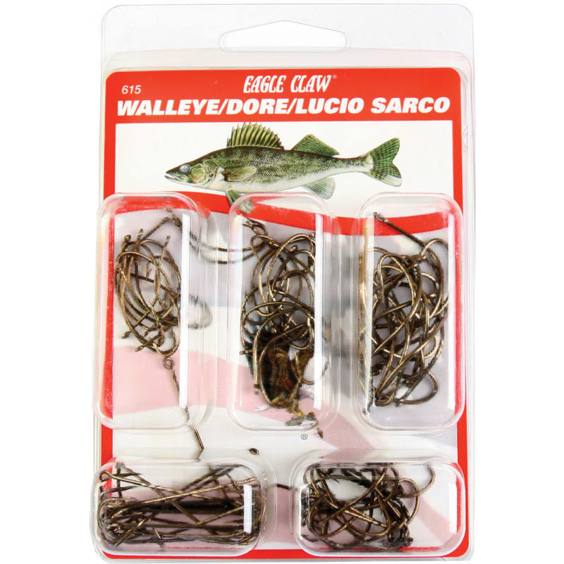 80 Assorted Walleye Hooks by Eagle Claw at Fleet Farm