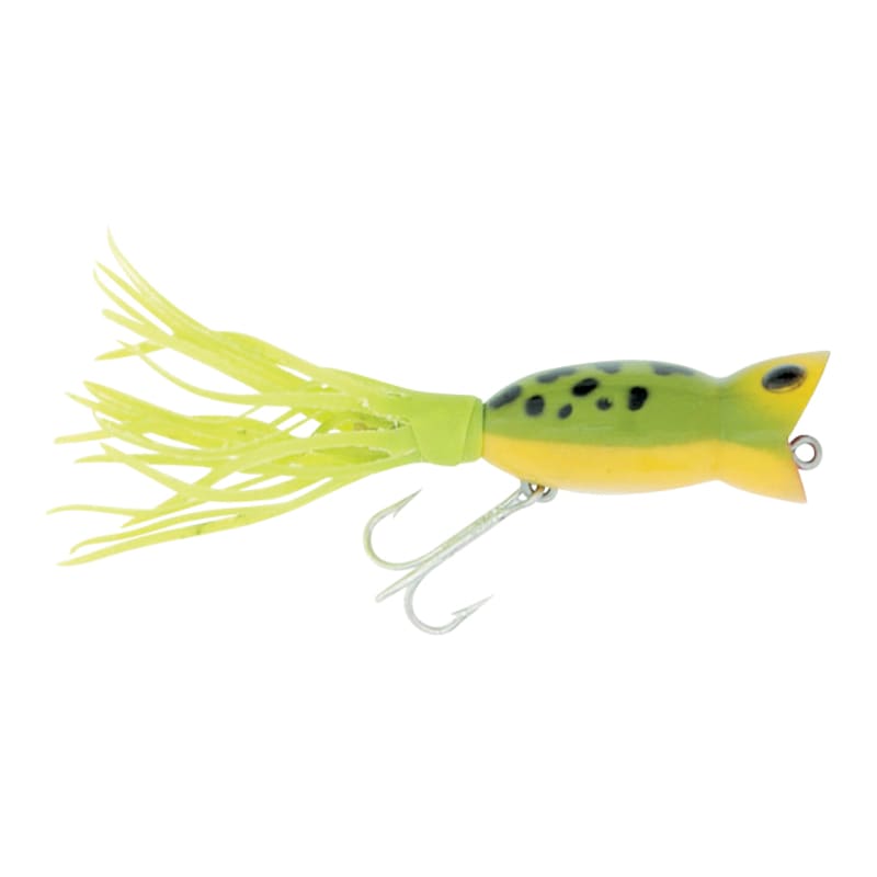 Arbogast Hula Popper Frog Yellow Belly