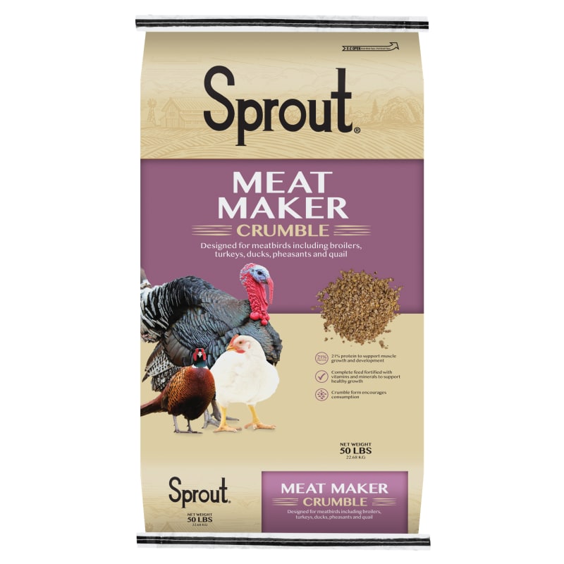 Poultry Meat Maker Crumble - 50 lb by Sprout at Fleet Farm