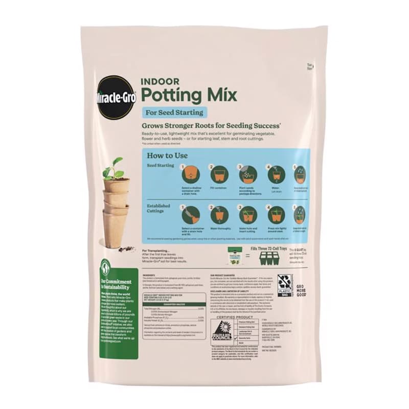 Miracle-Gro Seed Starting Potting Mix - 8 Quart