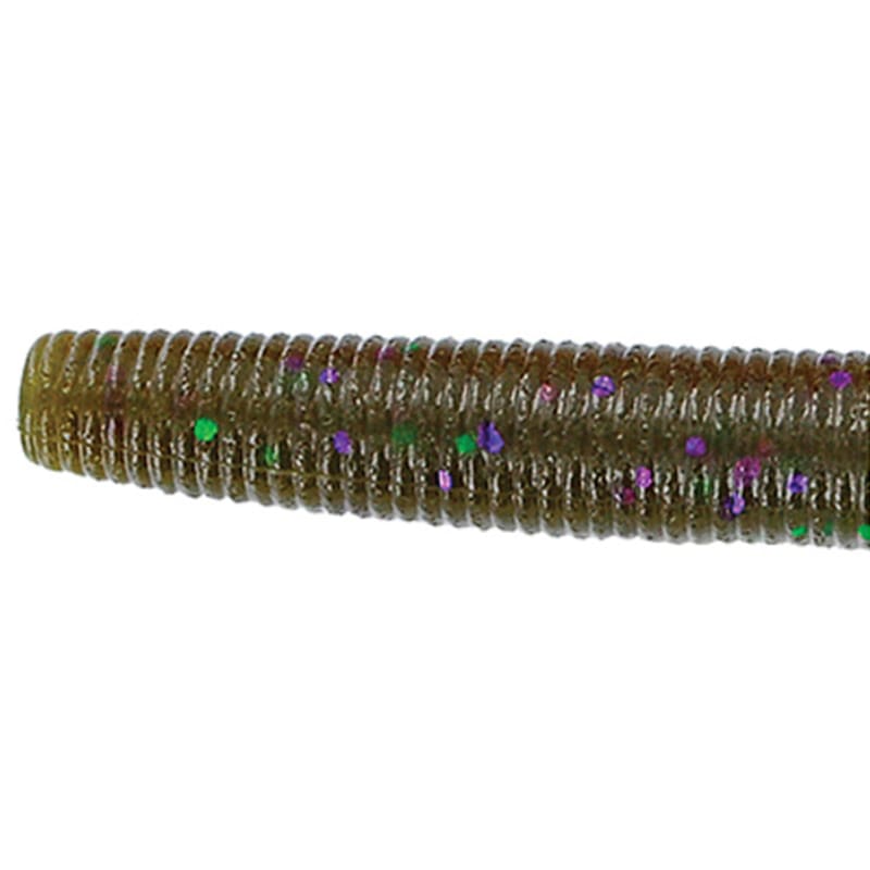 Senko Worm - Green Pumpkin/Green & Purple Flake by Yamamoto at