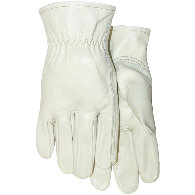 knee length dresses for ladies Adult White Genuine Leather Gloves – Oxley Outfitters main image 0