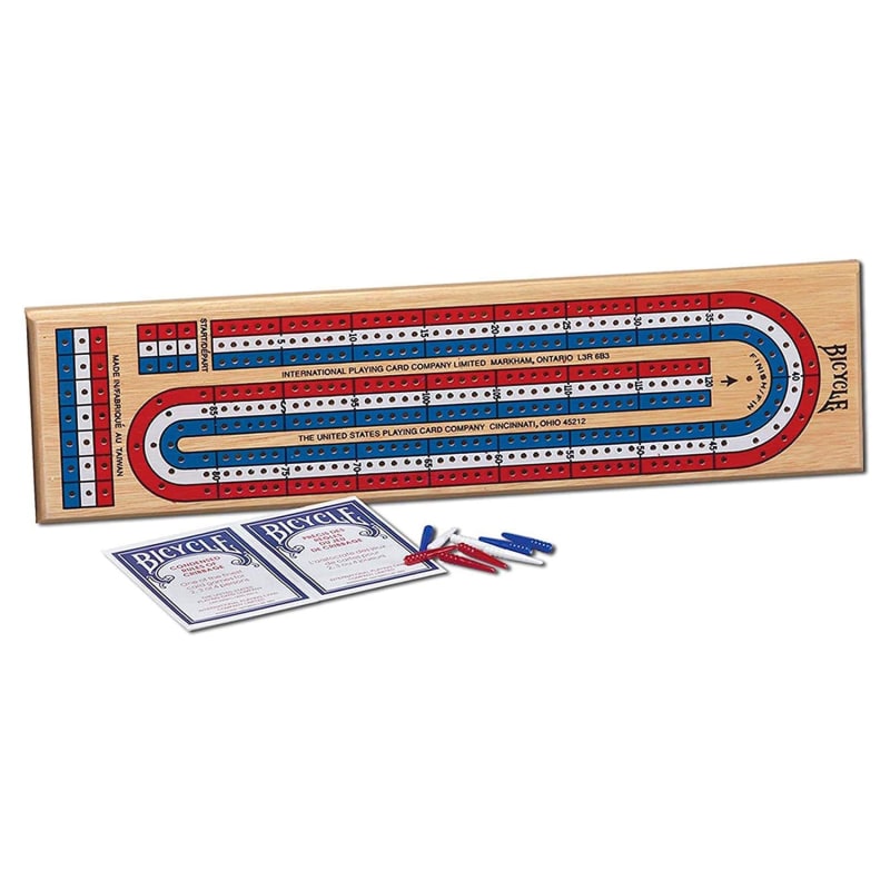Wood Cribbage Board by Bicycle at Fleet Farm