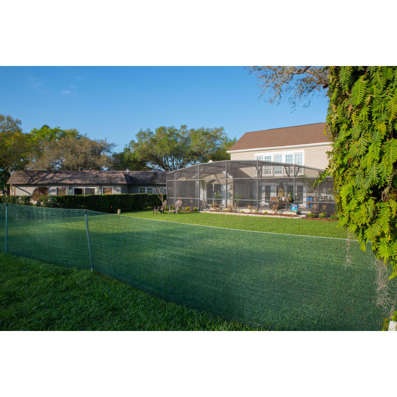 EZ PRODUCTS 4 ft. x 50 ft. Green Barrier Fence with Pocket Net