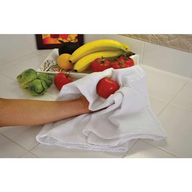 Cannon Flour Sack Kitchen Towels, 4 Pack White