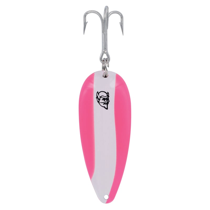 Dardevle Spoon - Pink/White Stripe Nickel Back by Eppinger at
