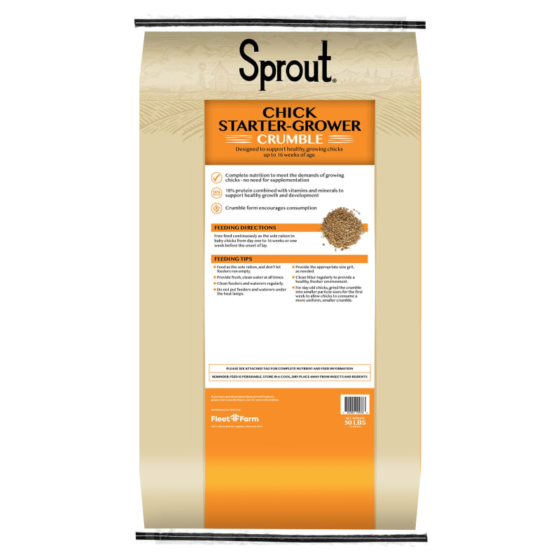 All Flock Poultry Feed - 50 lb by Sprout at Fleet Farm