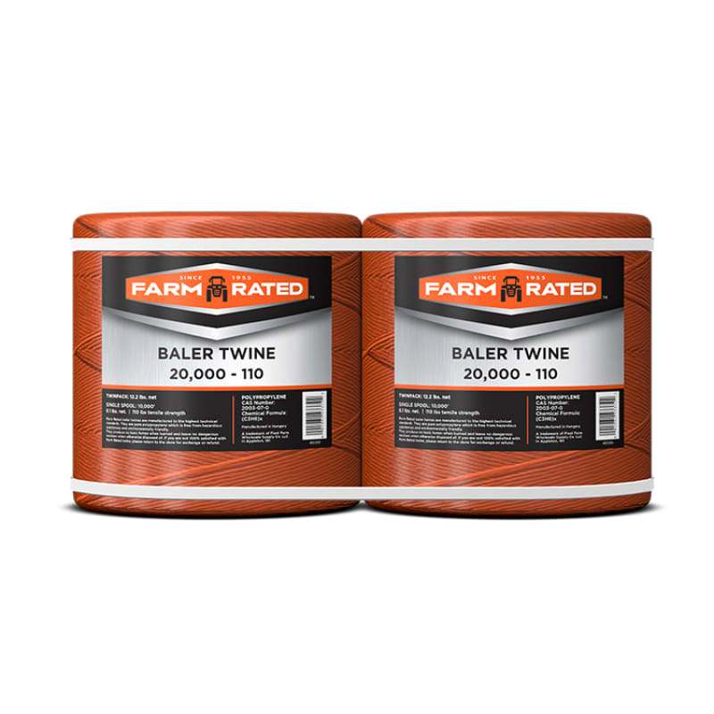 Farm Rated 20,000 ft Orange 110 Polypropylene Baler Twine | by Fleet Farm