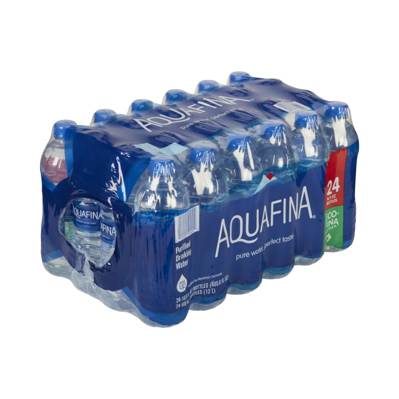 Aquafina Purified Bottled Drinking Water, 16.9 oz, 12 Pack Bottles