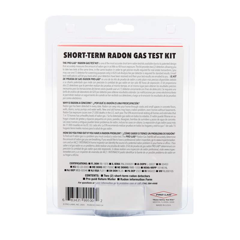 Pro Lab Radon Gas Test Kit