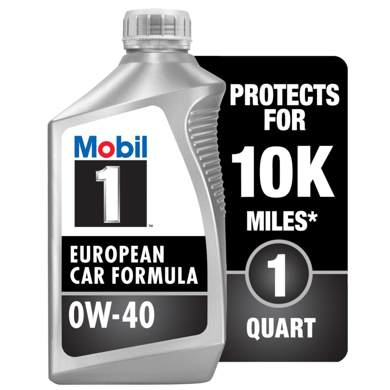 Mobil 1 European Car Formula Full Synthetic Motor Oil 0W 40 by