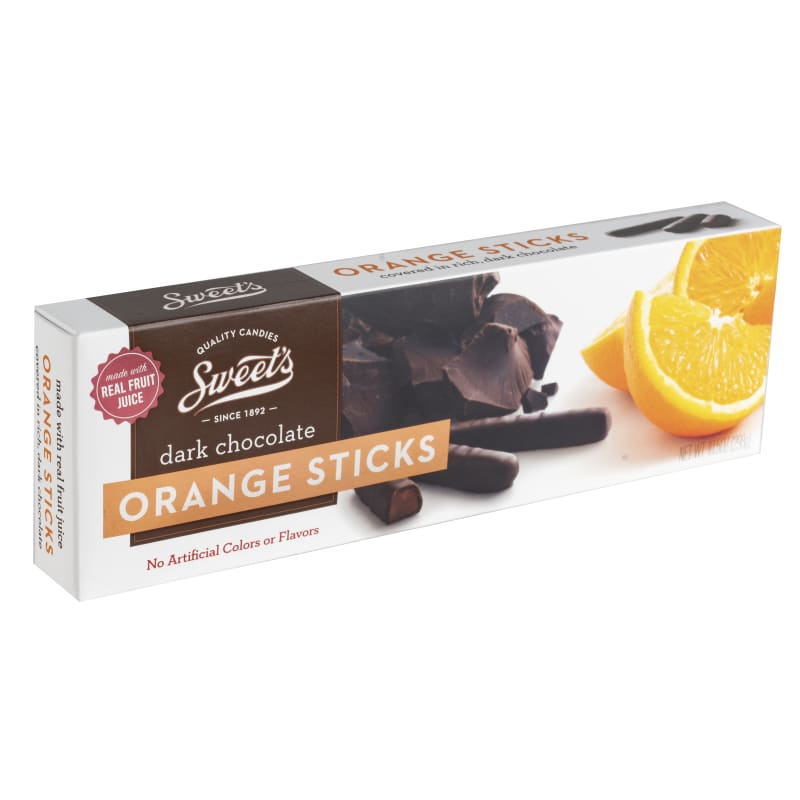 Sweet's Dark Chocolate Orange Sticks, 10.5 Oz. (Pack of 6