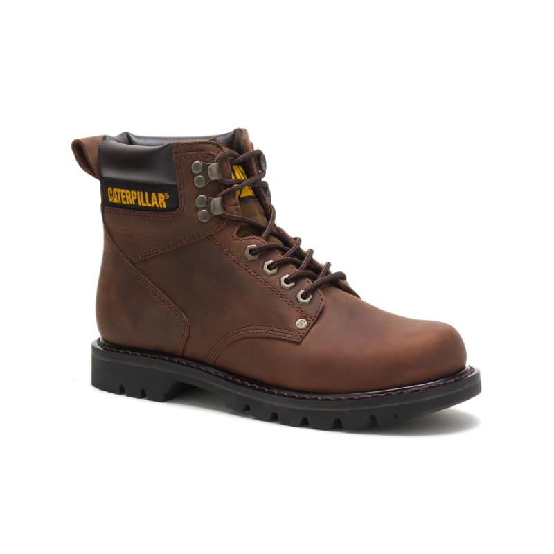 Men s Dark Brown Second Shift 6 in. Soft Toe Work Boots