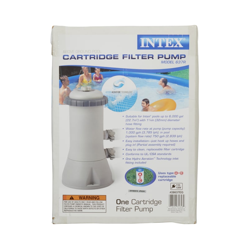 Krystal Clear 1,000 gph 110-120V Cartridge Filter Pump by Intex at