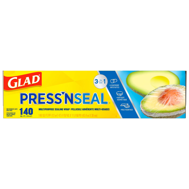 Glad Press'NSeal Sealing Wrap, Multipurpose, 3 in 1