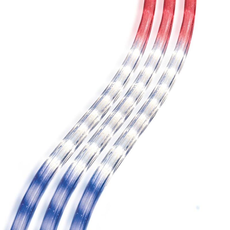 18 ft Red, White & Blue Rope Light by Sylvania at Fleet Farm