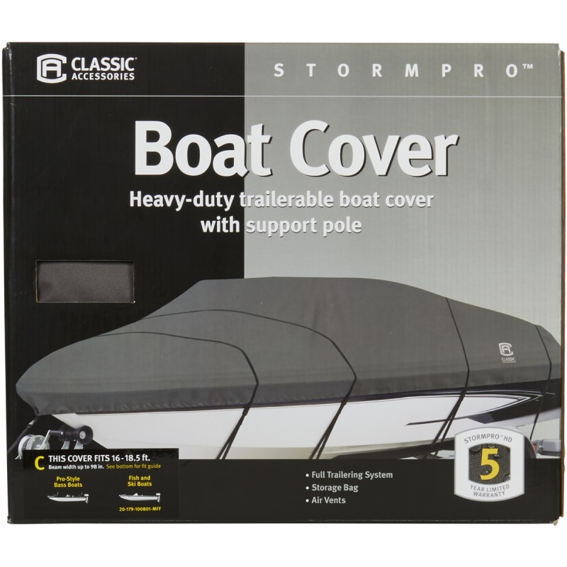 Classic Accessories Boat Watercraft Cover, Model C