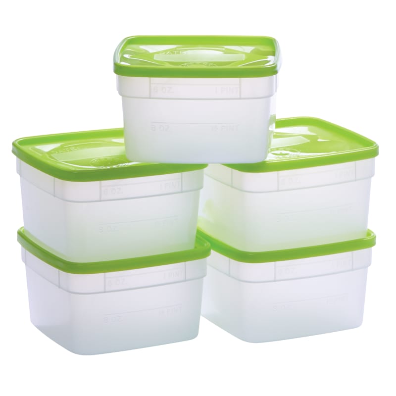 Arrow Freeze & Store 1-Quart Containers, 3-Pack