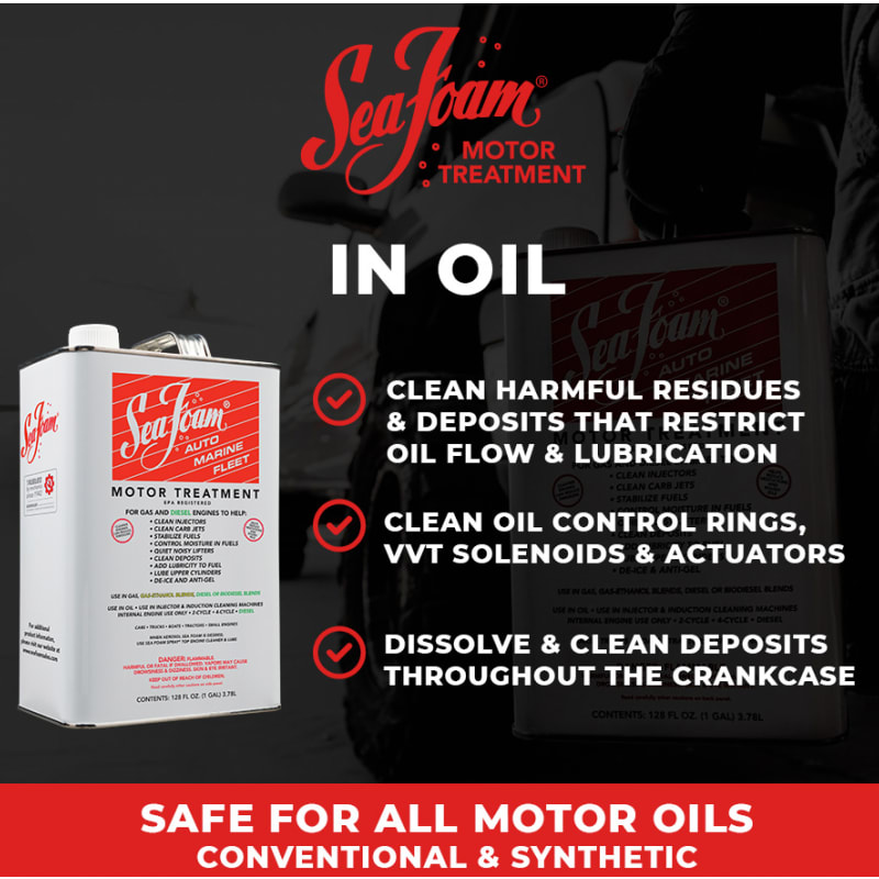 Sea Foam Motor Treatment; Fuel & Oil Additive, For All Gas