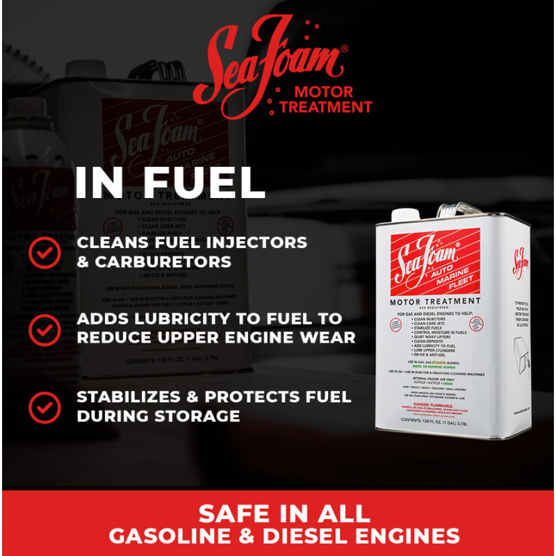 Sea Foam SF-128 Motor Treatment Fuel Additive Marine Auto RV - 1