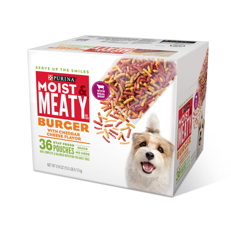 Moist dog food store