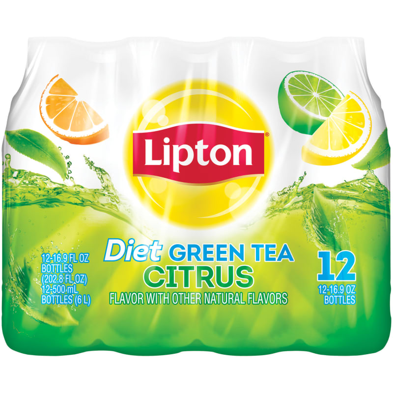 Lipton Citrus Green Tea 16.9 oz Bottles