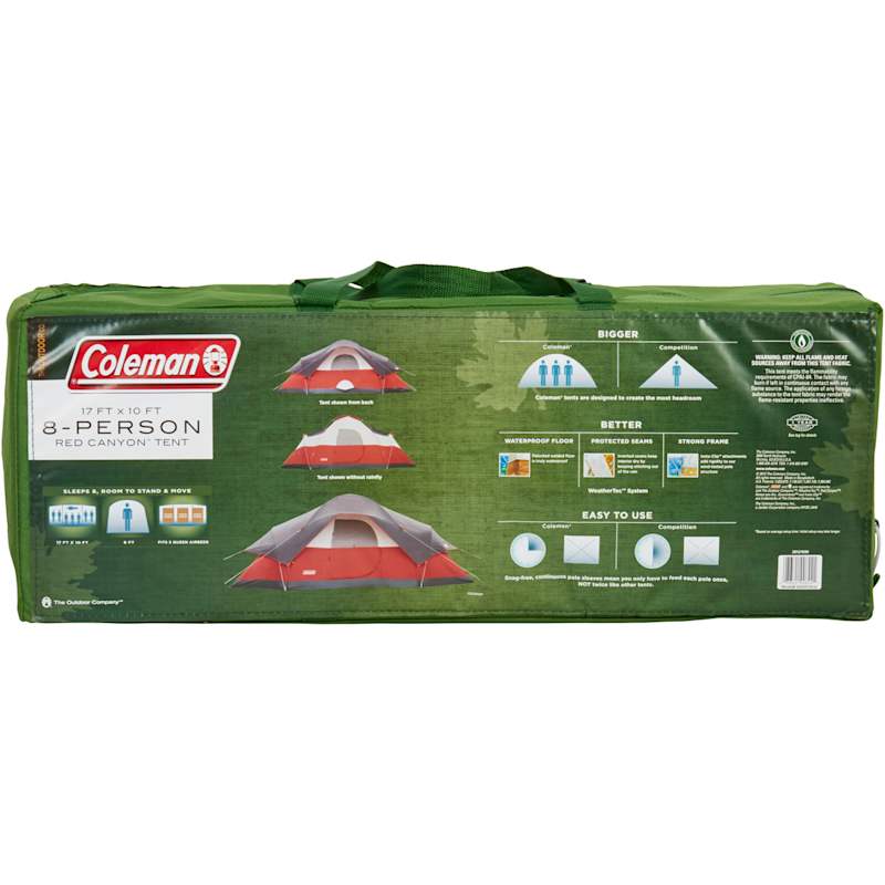 Red Canyon 17 ft x 10 ft 8-Person Outdoor Camping Large Tent