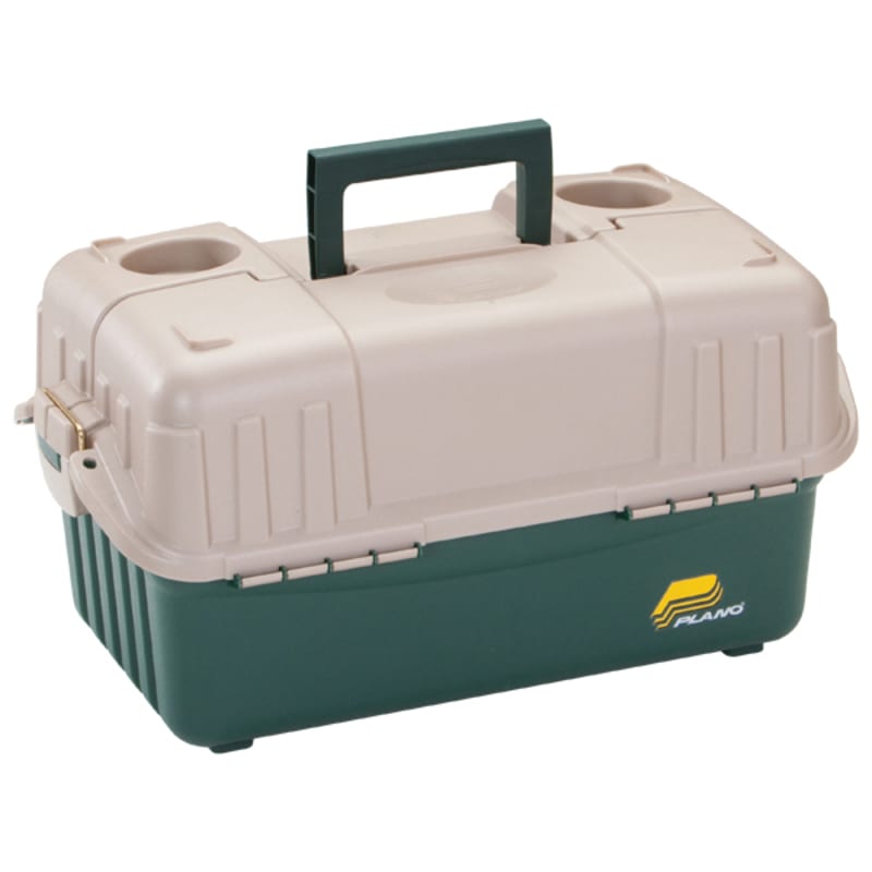 Heddon 6個セット + Plano フィッシングボックス Magnum Green/Sandstone Hip Roof 6-Tray Tackle Box by Plano at