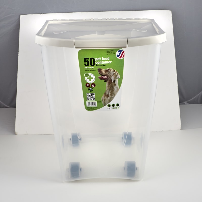 50 lb Plastic Pet Food Storage Container by Van Ness at Fleet Farm
