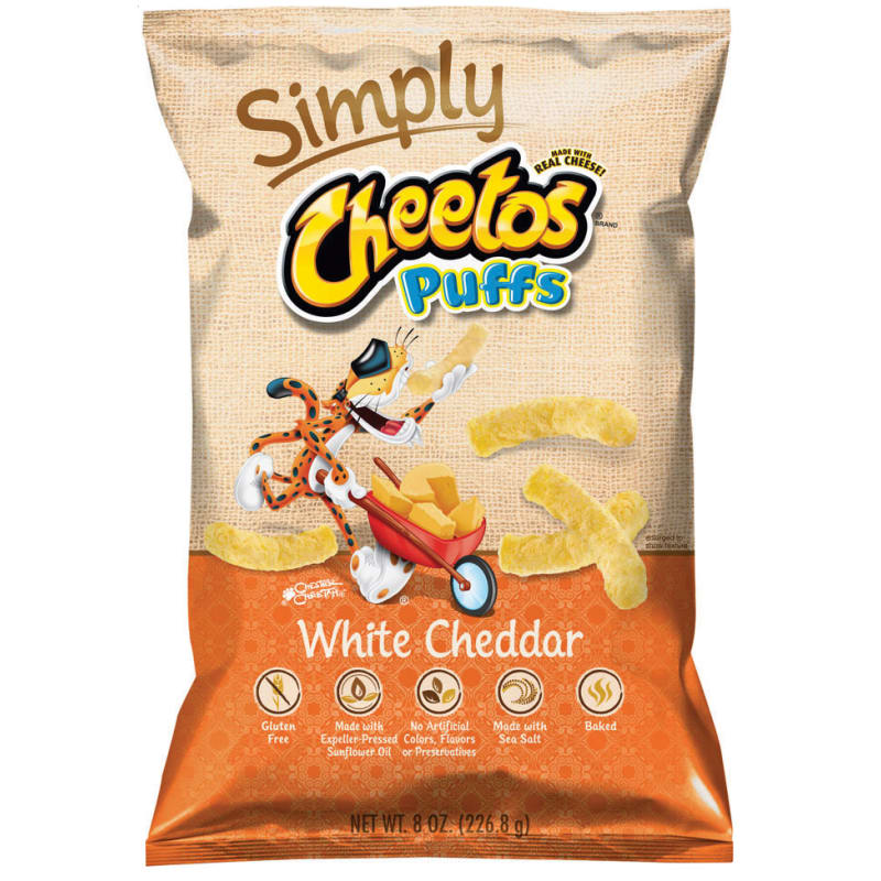 Cheetos® Simply White Cheddar Puffs Chips, 8 oz - Kroger