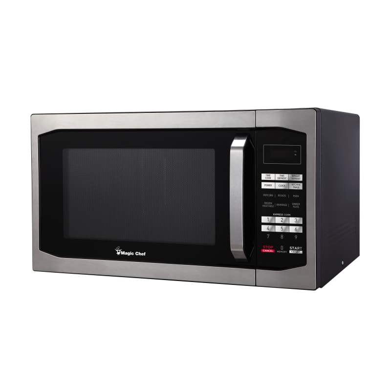 1.6 cu ft 1100W Stainless Steel Microwave Oven by Magic Chef at