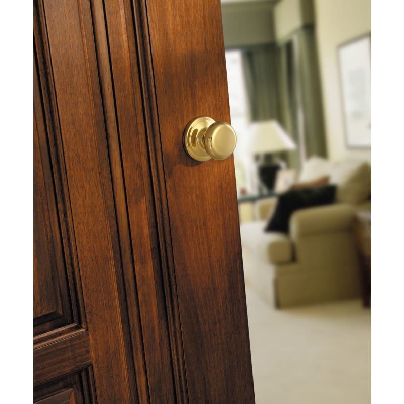 Kwikset Juno Hall Closet Knob in Polished Brass by Kwikset - 2