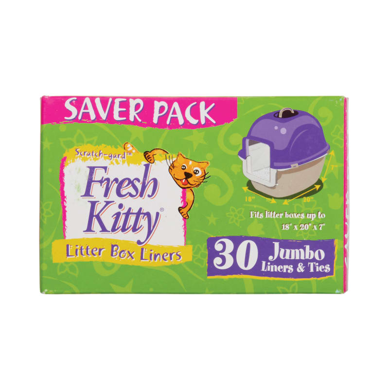 Jumbo Litter Box Liners 30 ct. by Fresh Kitty at Fleet Farm