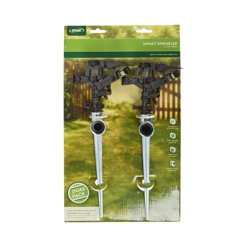 Zinc Head Impact Sprinkler - 2 Pk by Orbit at Fleet Farm