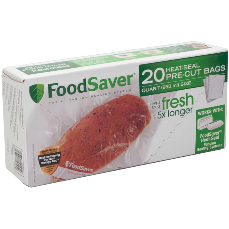 FoodSaver 1Quart Precut Vacuum Seal Bags With BPAFree, 58 OFF