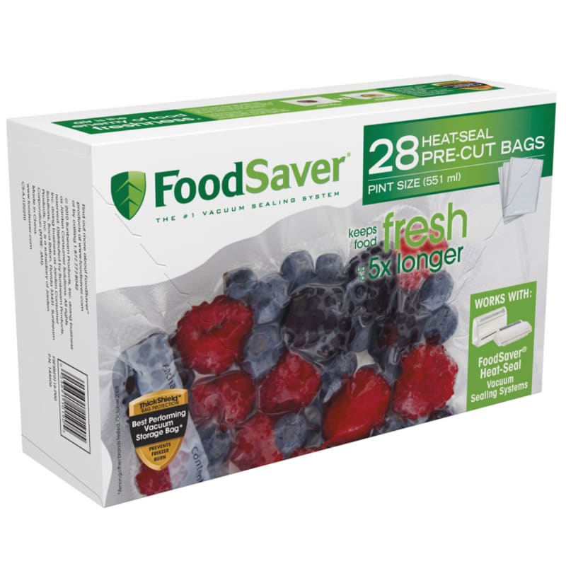 Foodsaver Vacuum-Seal Bags, Pint, 28-Count