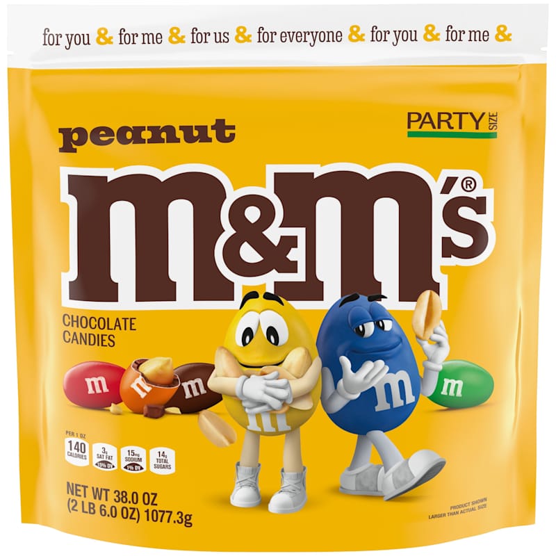 38 oz Party Size Peanut Chocolate Candies by M&M's at Fleet Farm