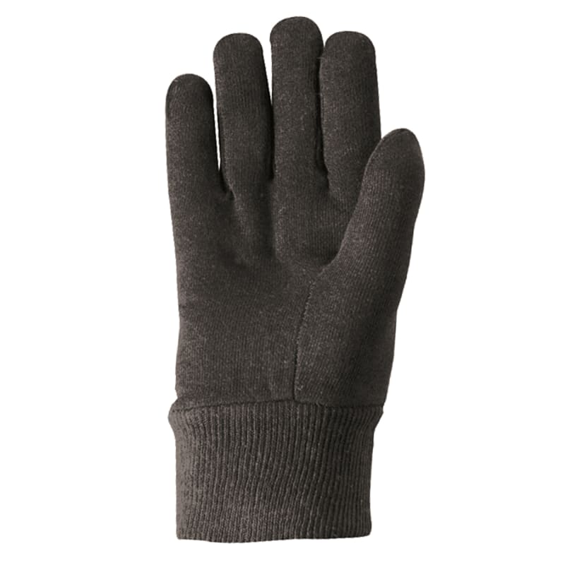 Men's Brown All Purpose Work Jersey Gloves by Wells Lamont at