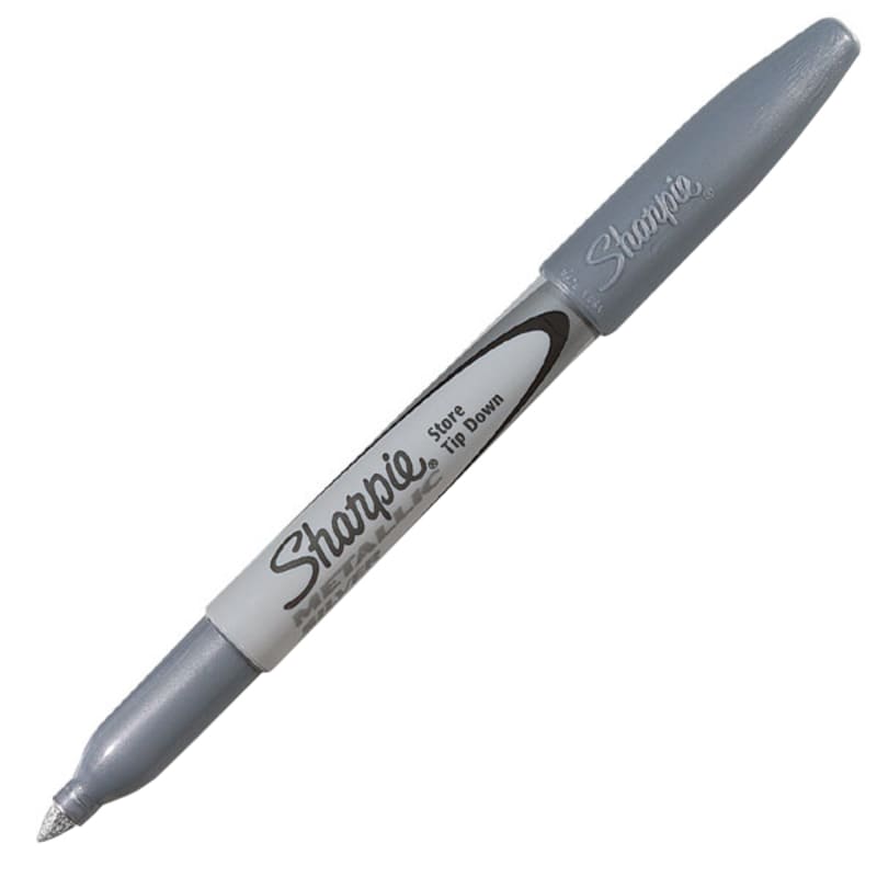 Silver Metallic Fine Point Permanent Markers Pk by Sharpie at