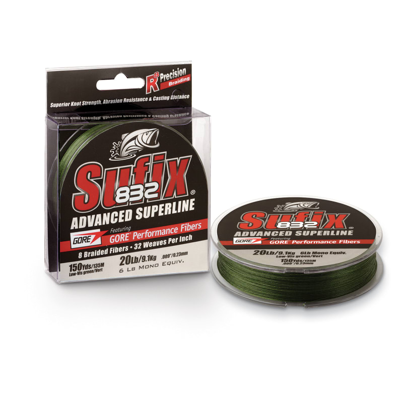 832 Advanced Superline Low-Vis Green Braided Fishing Line by Sufix at Fleet  Farm