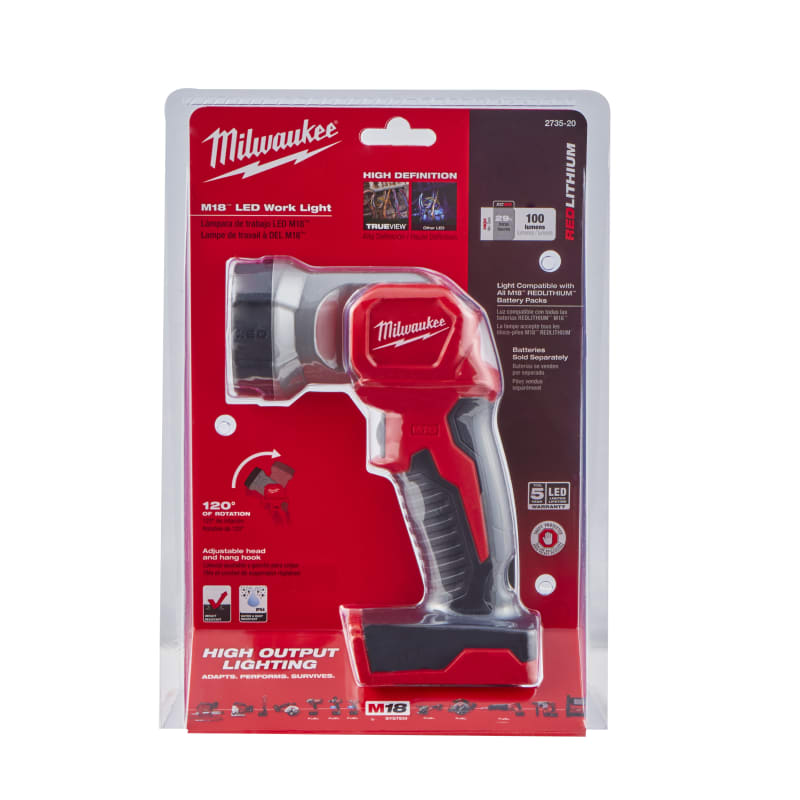 Milwaukee cordless led work new arrivals light