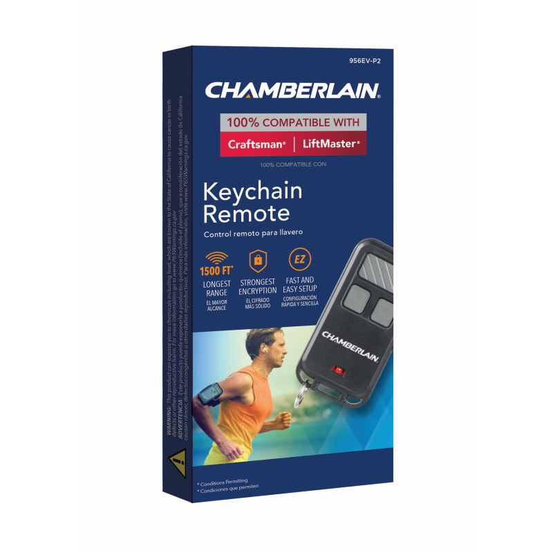 CHAMBERLAIN Garage Door System Keychain Remote - 1