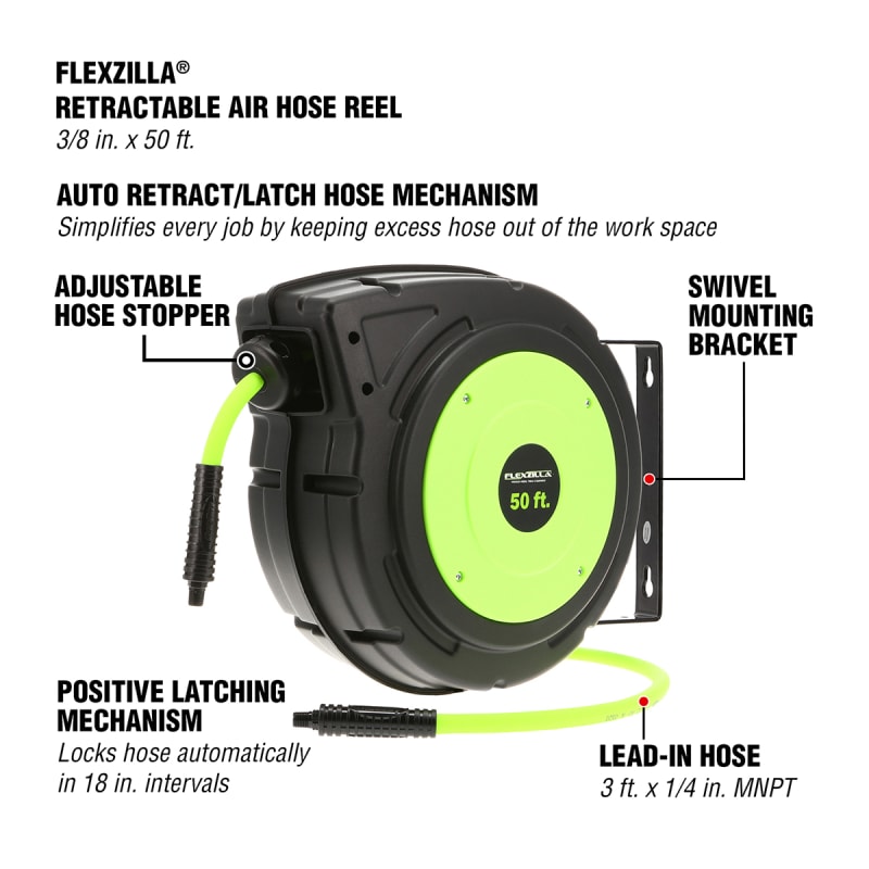 Flexzilla 50ft. Retractable Extension Cord