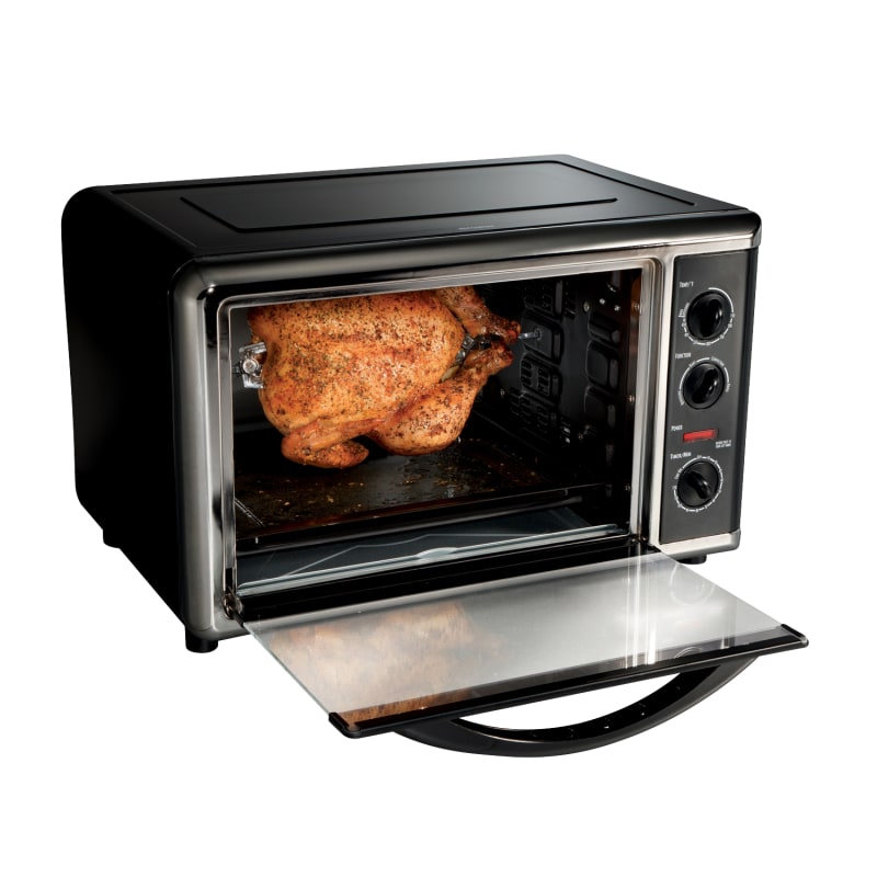 Toaster oven with rotisserie hot sale